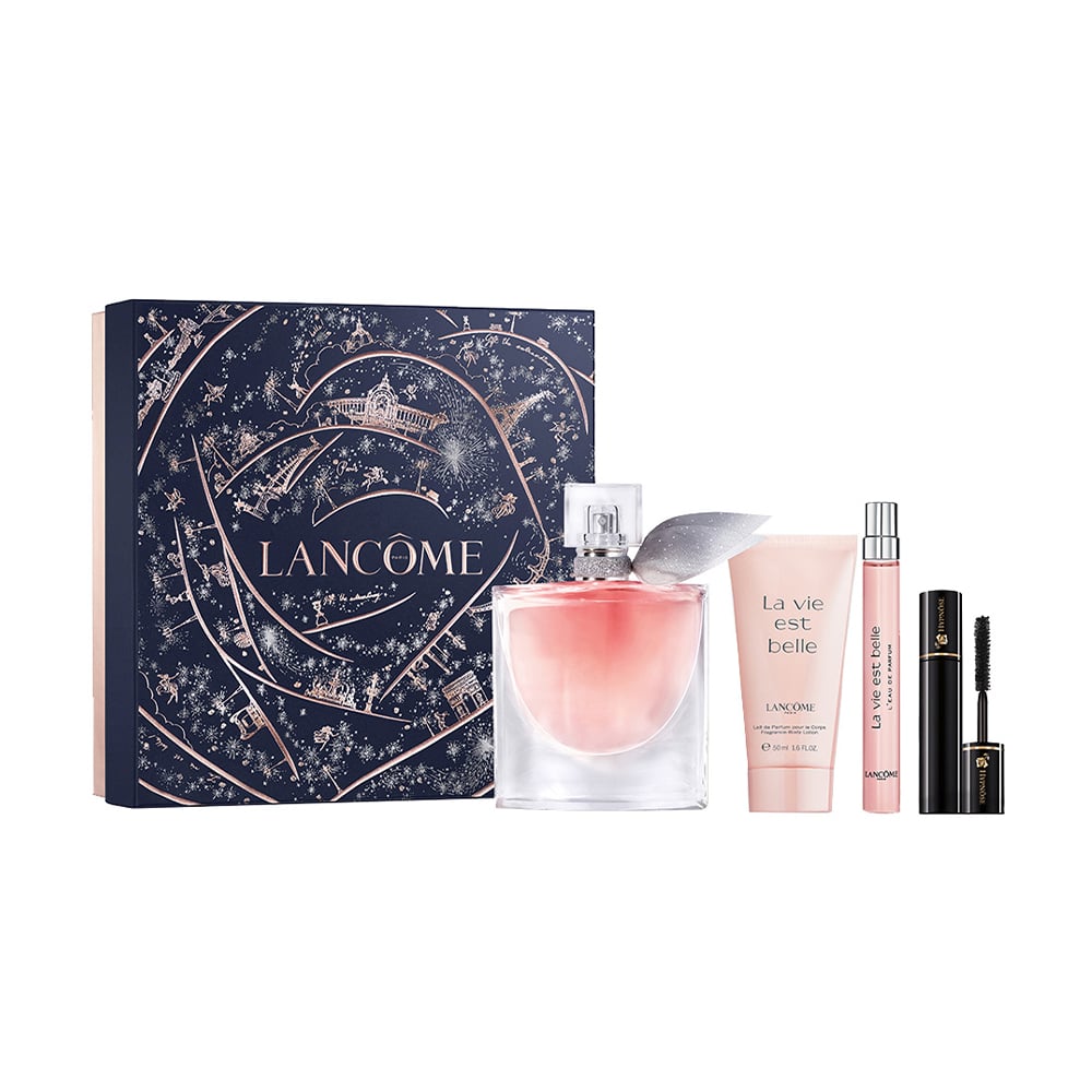 Парфумований набір жіночий Lancome La Vie Est Belle (парфумована вода, 100 мл + лосьйон, 50 мл + парфумована вода, 10 мл + туш, 2 мл)