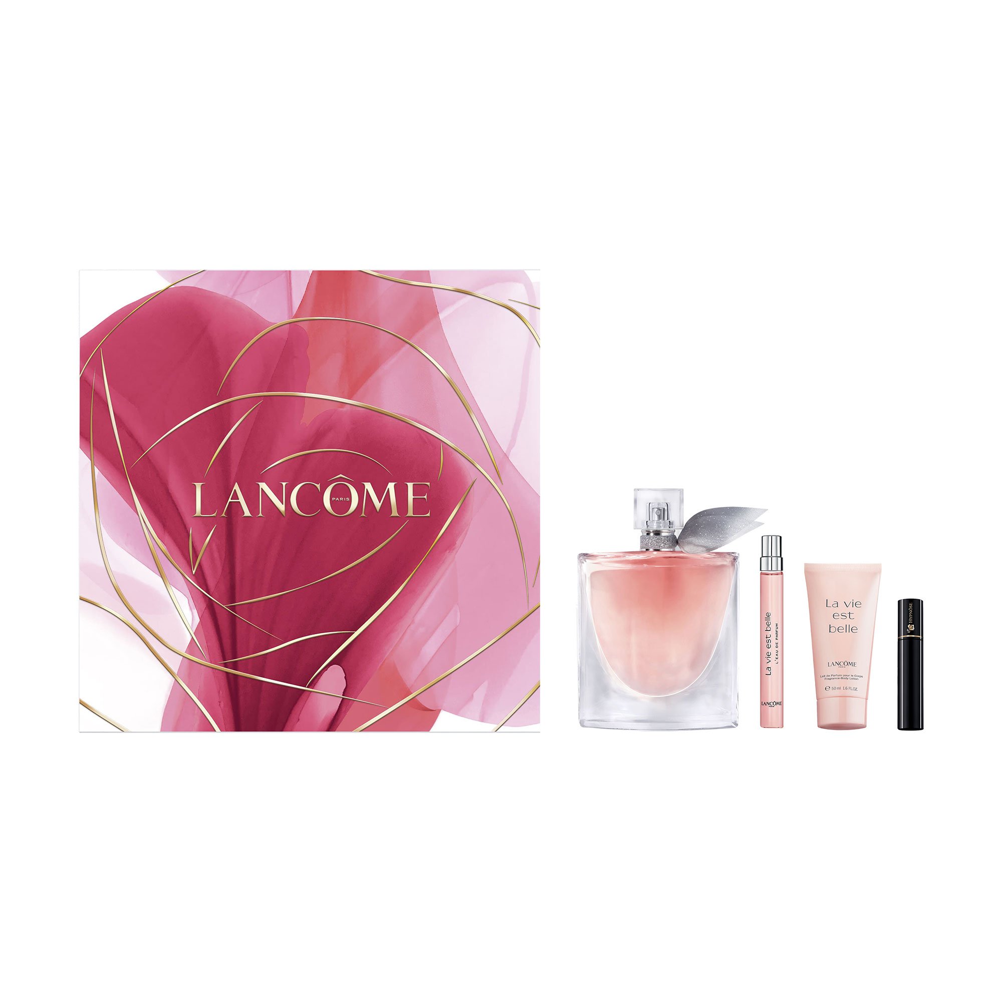 Парфумований набір жіночий Lancome La Vie Est Belle (парфумована вода, 100 мл + парфумована вода, 10 мл + лосьйон, 50 мл + туш, 2 мл)